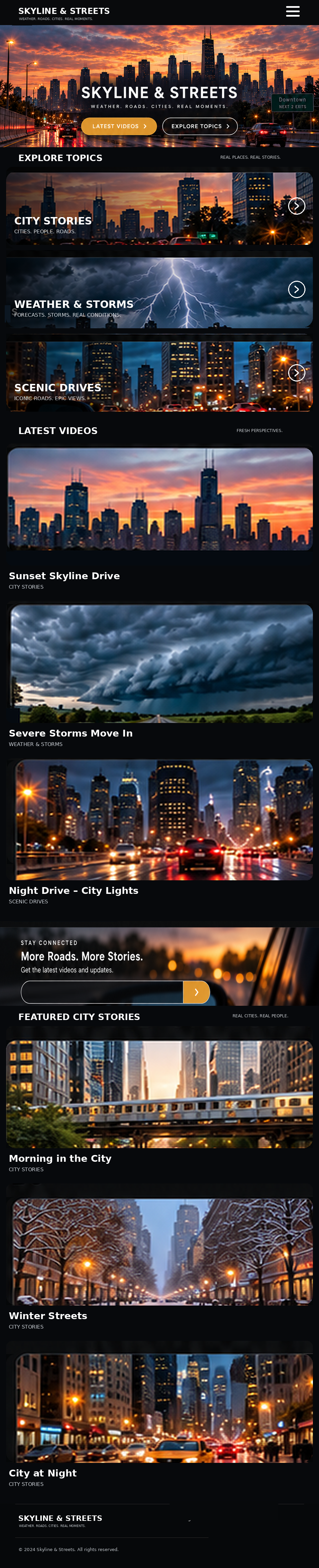 Skyline & Streets homepage